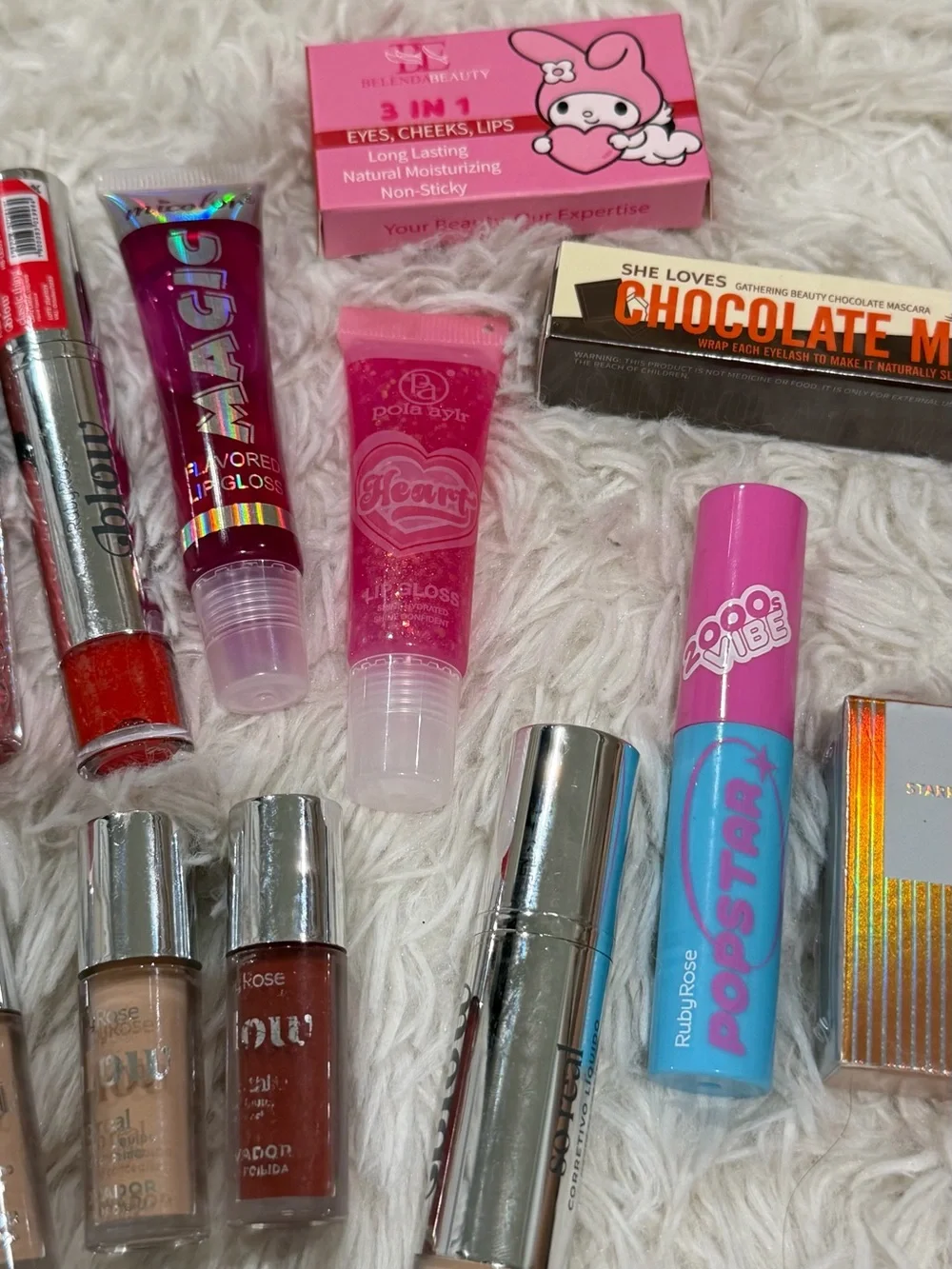 15 item New Makeup Bundle Pink Browns and Nudes Cosmetics Lot